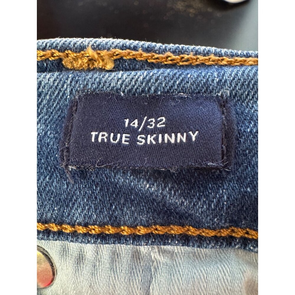 Gap Button Fly High Waist Distressed True Skinny Women's Jeans Size 14/ 32 - Picture 12 of 16